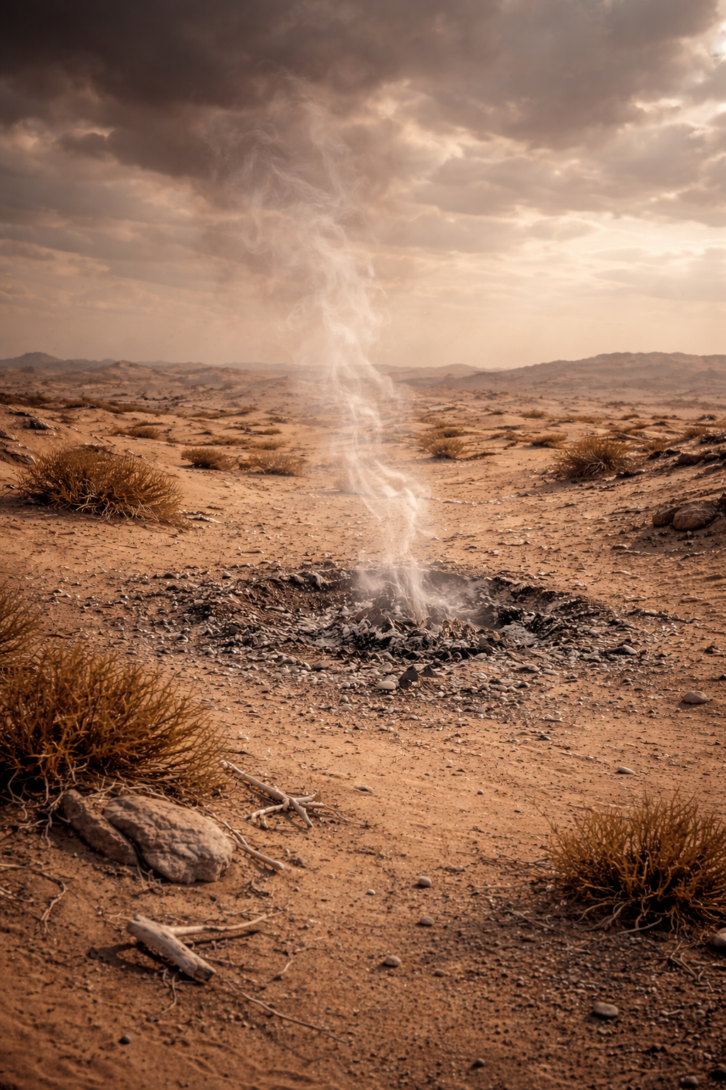 Phoenix rising from the ashes, abstract, glowing, hopeful, dark background